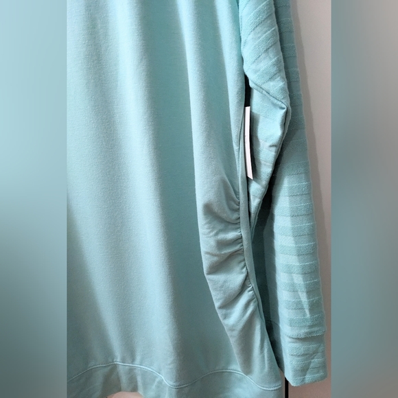 MATERNITY, A:GLOW, Tunic Sweatshirt, Mint, Size Large. - Picture 5 of 9